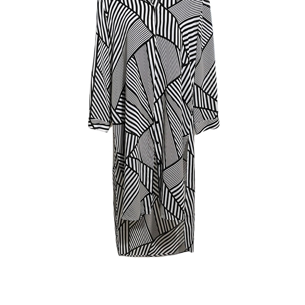 Black and White Striped Dress